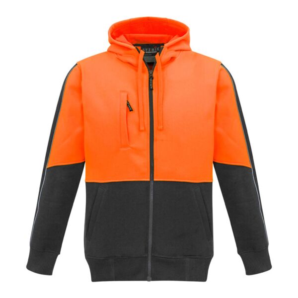 Syzmik Mens Hi Vis Full Zip Hoodie Thumbnail
